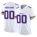 Ndoa Custom MN.Vikings White Limited Vapor F.U.S.E. Home Game Any Name & Numbers Stitched Jerseys