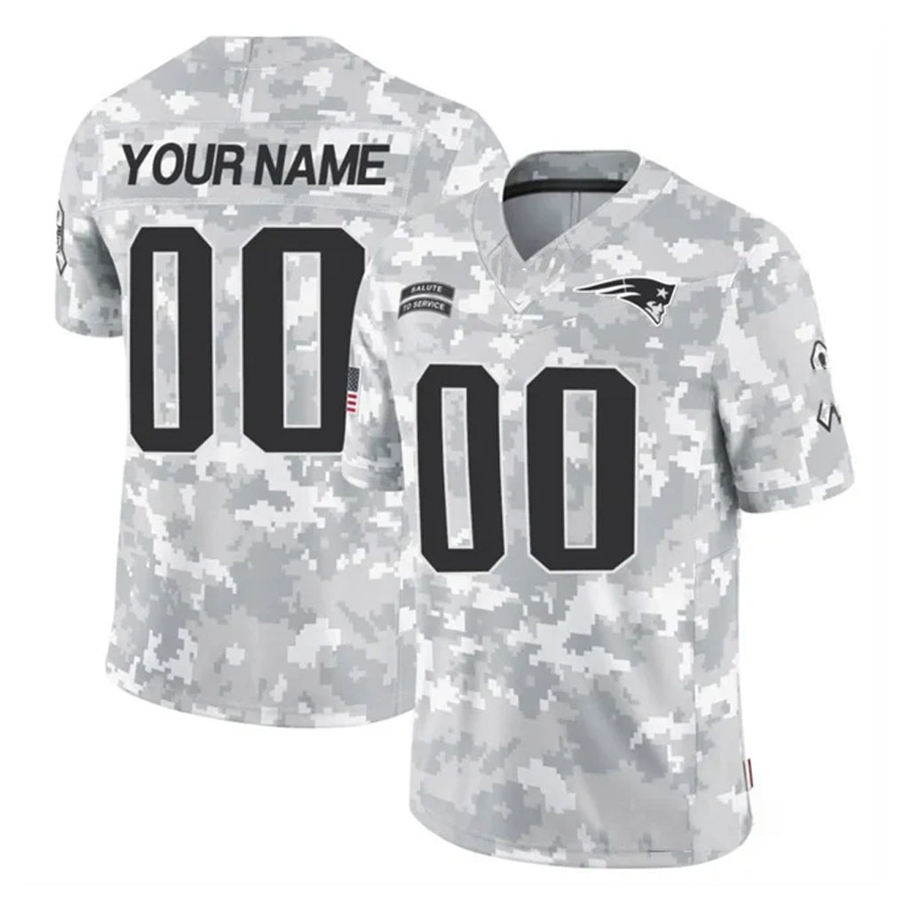 Ndoa Custom NE.Patriots Arctic Camo Salute To Service Limited Game Any Name & Numbers Stitched Jerseys