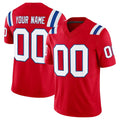 Ndoa Custom NE.Patriots Red Limited Vapor F.U.S.E. Home Game Any Name & Numbers Stitched Jerseys