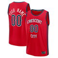 Ndoa Custom NO.Pelicans Red Fast Break Stitched Jerseys- Statement Edition
