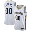 Ndoa Custom NO.Pelicans White 2020-2021 Swingman Stitched Jerseys- Association Edition