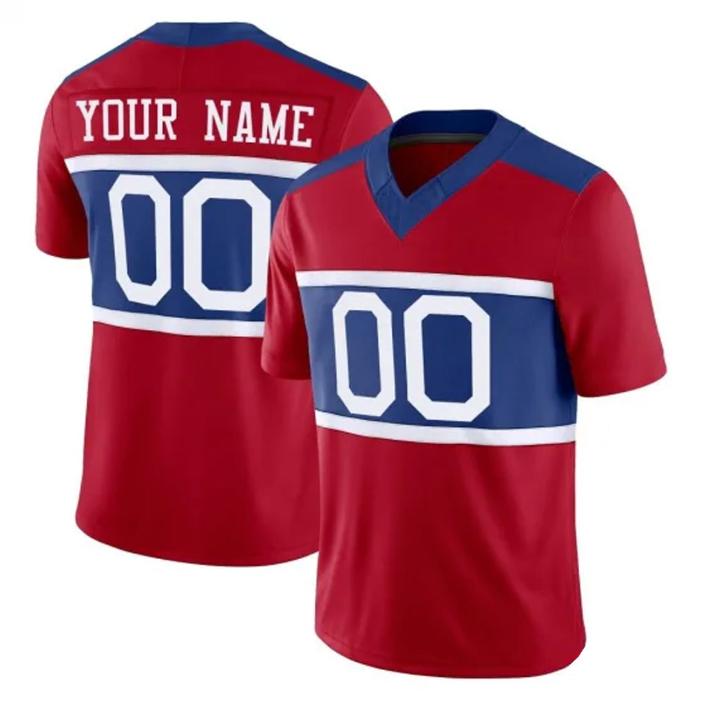 Ndoa Custom NY.Giants Red Century Vapor F.U.S.E. Home Game Any Name & Numbers Stitched Jerseys