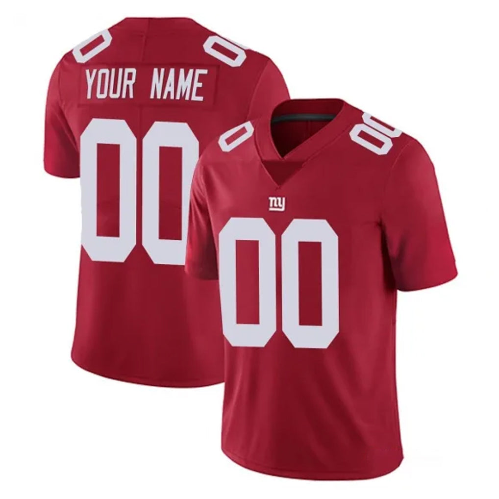Ndoa Custom NY.Giants Red Limited Vapor Untouchable Home Game Any Name & Numbers Stitched Jerseys