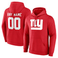 Ndoa Custom NY.Giants Red Pullover Hoodies Limited Game Any Name & Numbers Stitched Jerseys