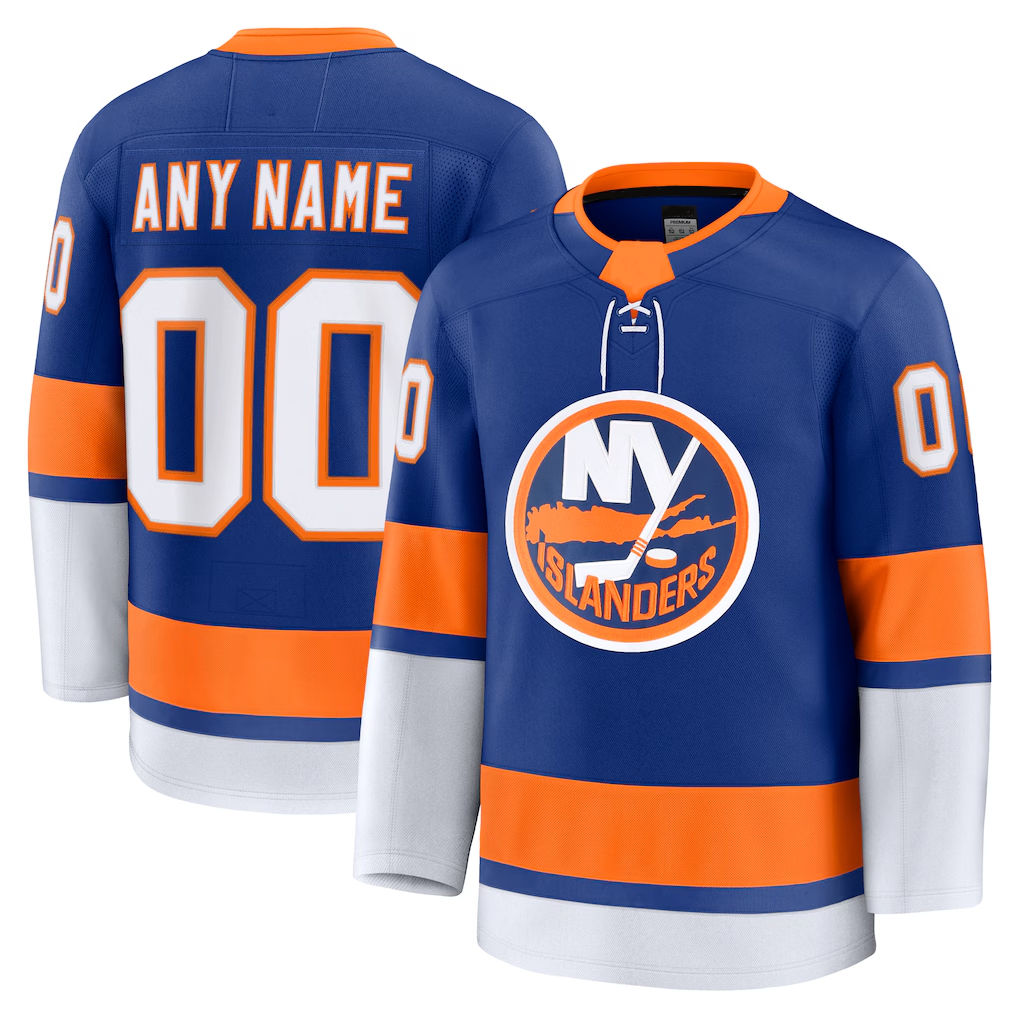 Ndoa Custom NY.Islanders Royal Home Premium Jerseys