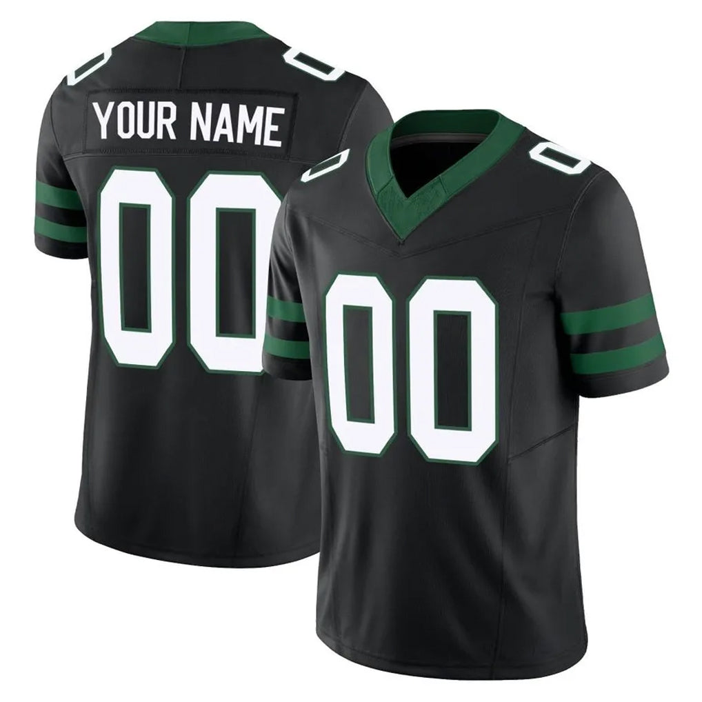 Ndoa Custom NY.Jets Black Limited Legacy Vapor F.U.S.E. Home Game Any Name & Numbers Stitched Jerseys