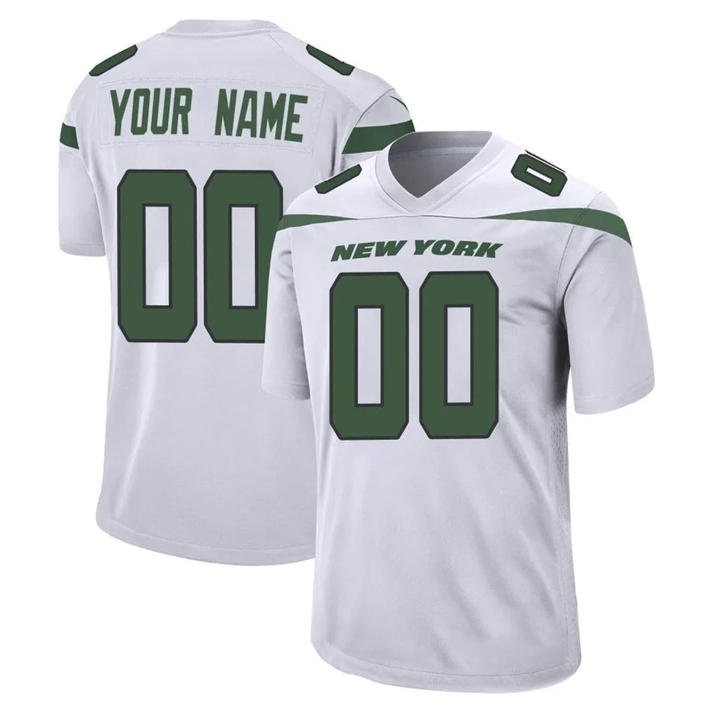 Ndoa Custom NY.Jets White Spotlight Home Game Any Name & Numbers Stitched Jerseys