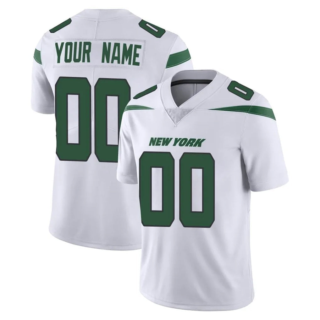 Ndoa Custom NY.Jets White Spotlight Limited Vapor Home Game Any Name & Numbers Stitched Jerseys