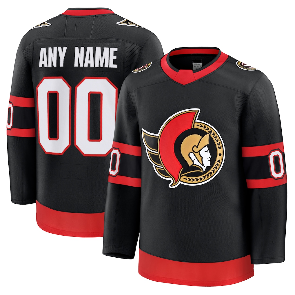 Ndoa Custom O.Senators Black Home Premium Jerseys