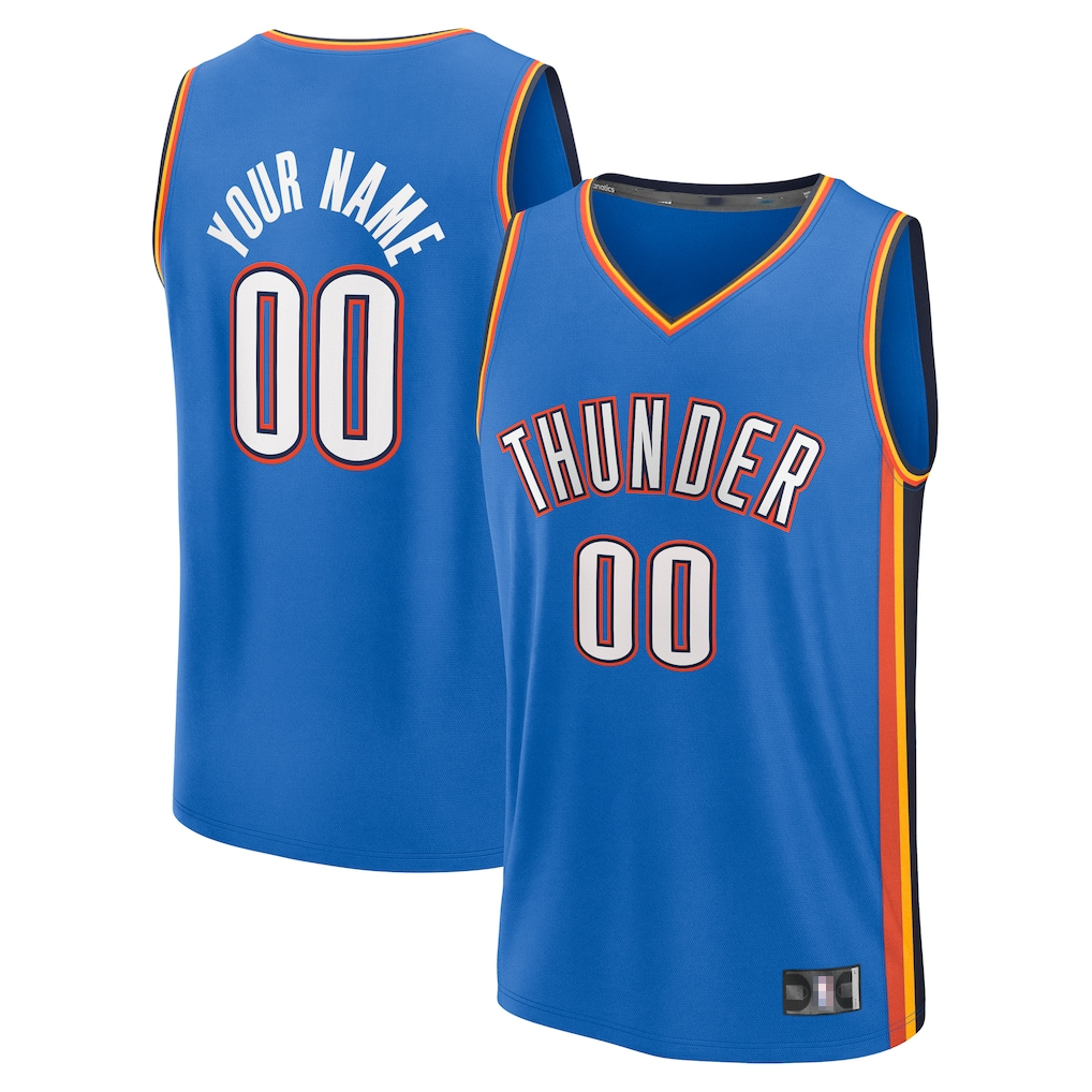 Ndoa Custom OC.Thunder Blue Fast Break Stitched Jerseys - Icon Edition