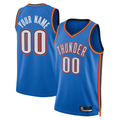 Ndoa Custom OC.Thunder Blue  Fast Break Stitched Jerseys- Statement Edition