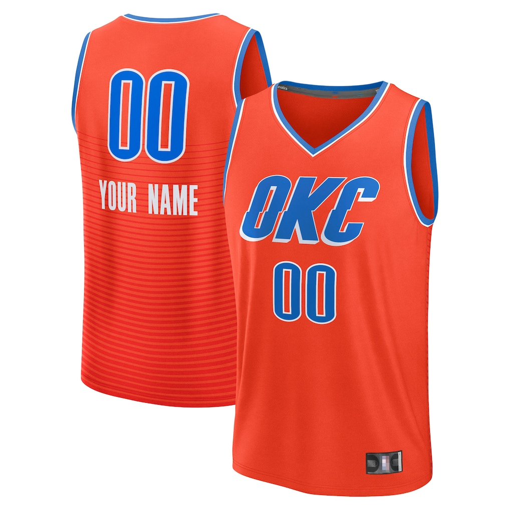 Ndoa Custom OC.Thunder Orange Swingman Stitched Jerseys - Icon Edition