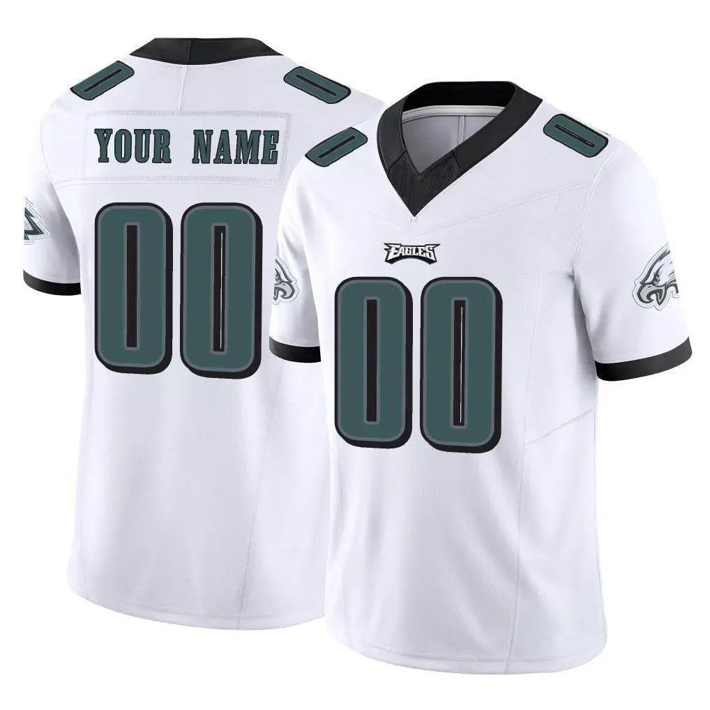 Ndoa Custom P.Eagles White Limited Vapor F.U.S.E. Home Game Any Name & Numbers Stitched Jerseys