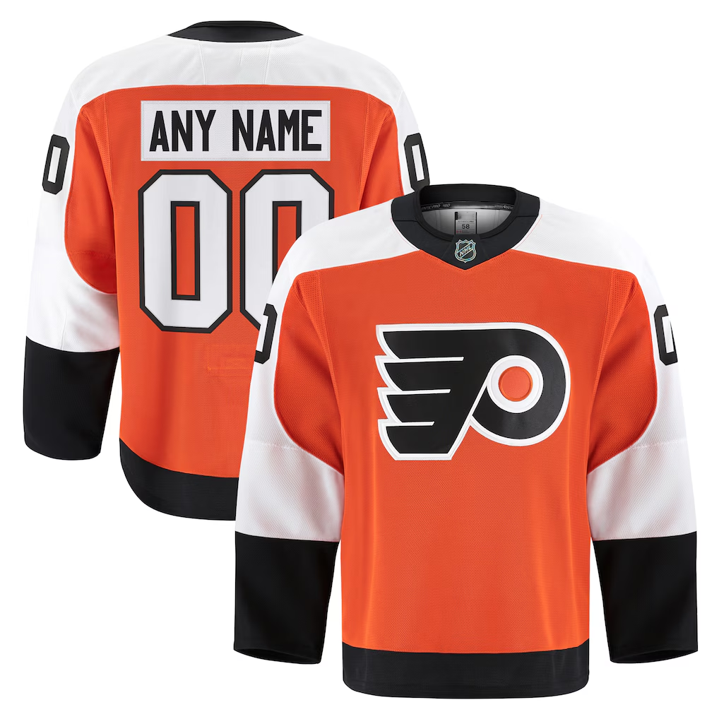 Ndoa Custom P.Flyers Orange Home Authentic Pro Jerseys