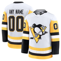 Ndoa Custom P.Penguins White Away Premium Jerseys