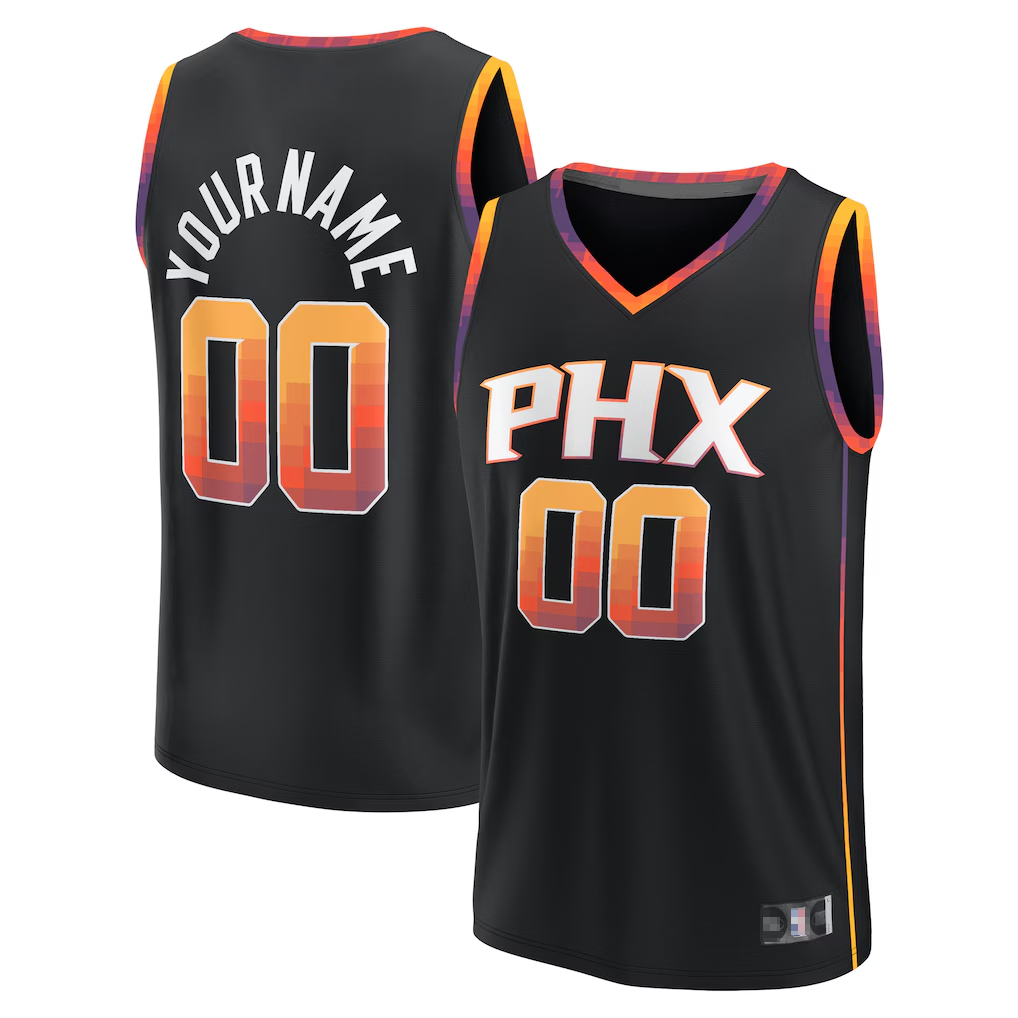 Ndoa Custom P.Sunss Fanatics Black Fast Break Replica Jerseys - Statement Edition