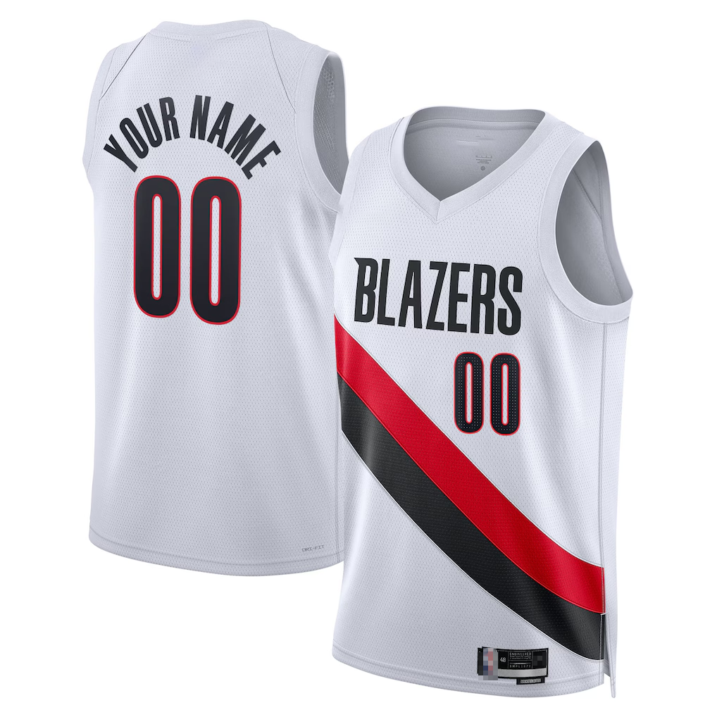 Ndoa Custom PT.Blazers White Swingman Jerseys - Association Edition