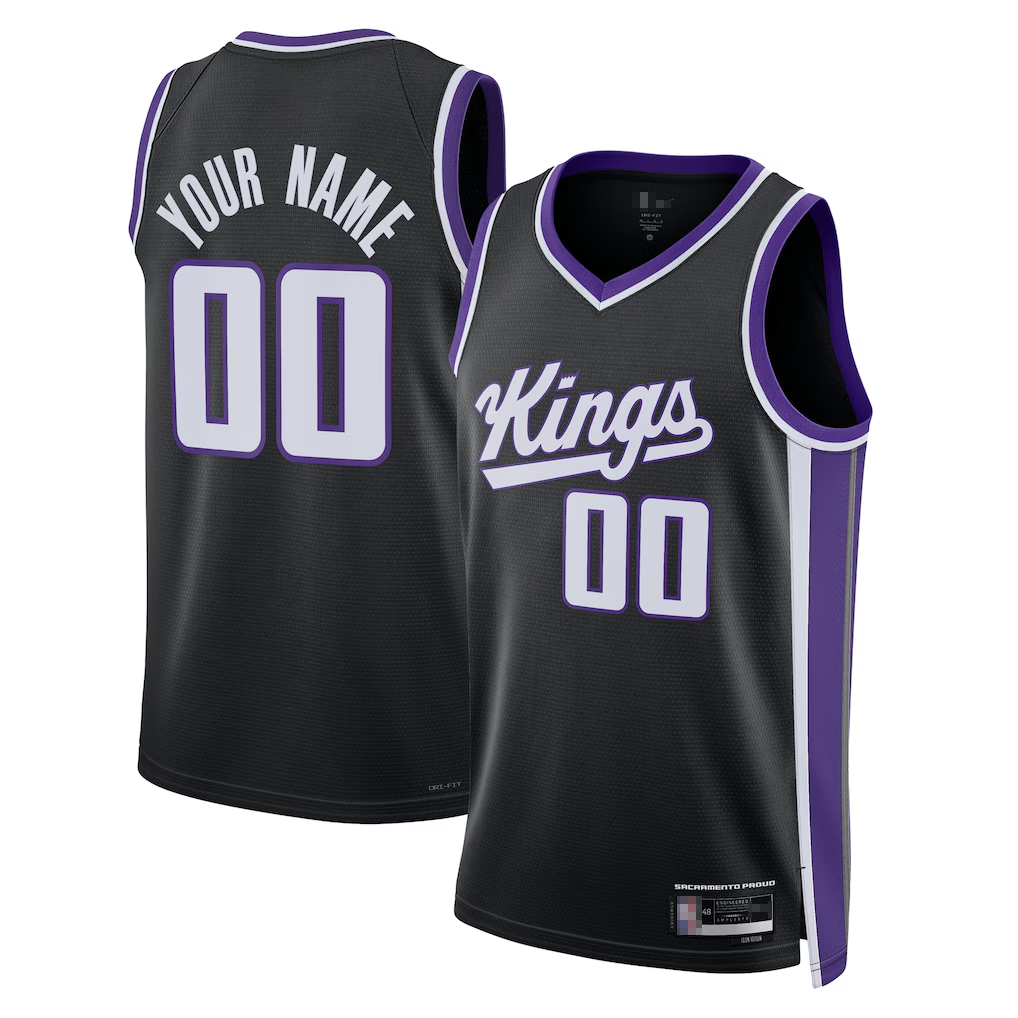 Ndoa Custom S.Kings Black Swingman Jerseys - Icon Edition