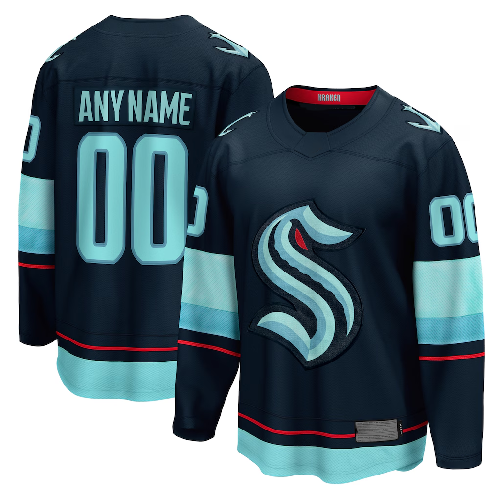 Ndoa Custom S.Kraken Deep Sea Blue Home Breakaway Jerseys