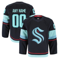 Ndoa Custom S.Kraken Navy Home Authentic Pro Jerseys