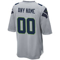 Ndoa Custom S.Seahawks Gray Alternate Game Stitched Jerseys