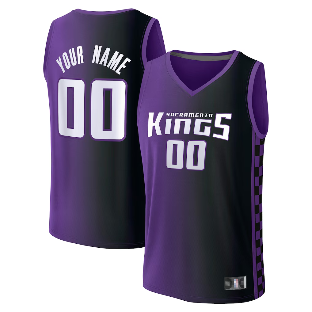 Ndoa Custom S.kings Fanatics Purple Fast Break Jerseys - Statement Edition