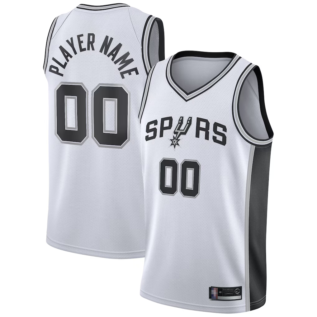 Ndoa Custom SA.Spurs White 2020-2021 Swingman Jerseys - Association Edition