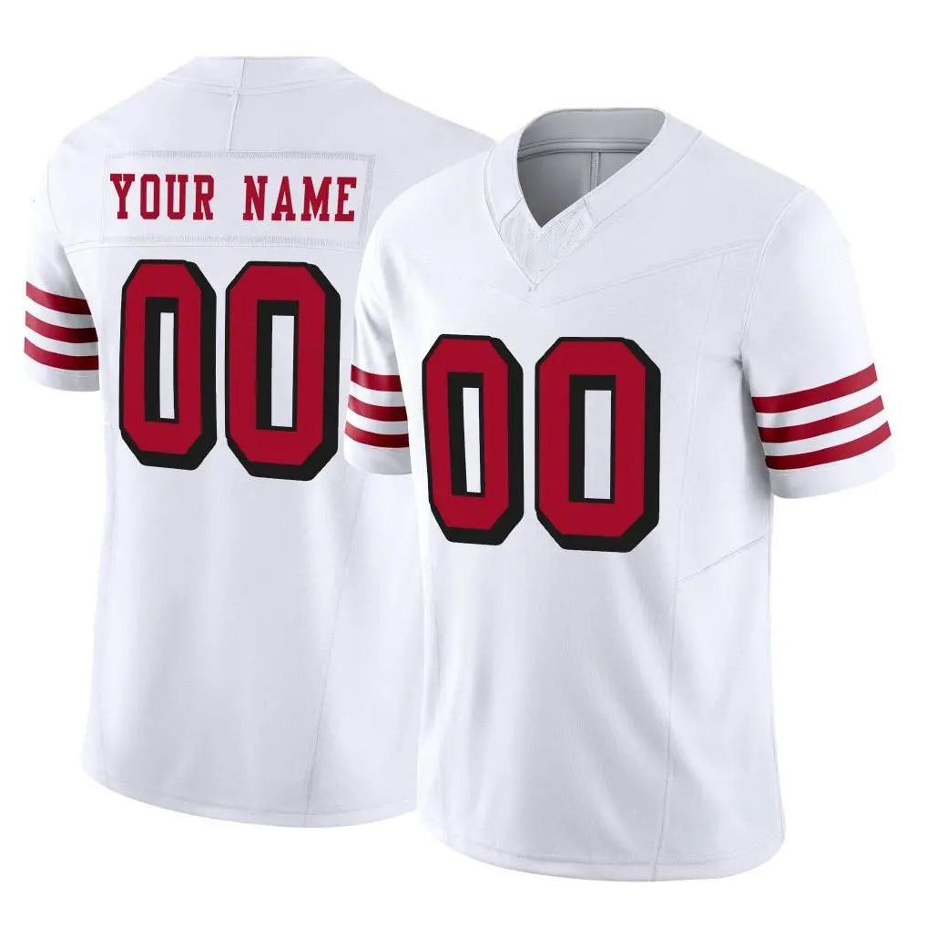 Ndoa Custom SF.49ers White Limited Alternate Vapor F.U.S.E. Home Game Any Name & Numbers Stitched Jerseys