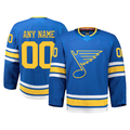 Ndoa Custom St.L.Blues Blue Home Authentic Pro Jerseys