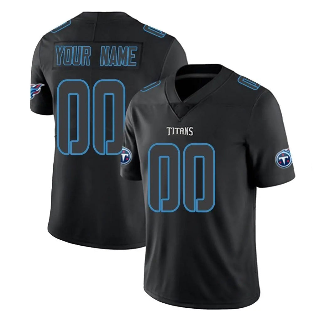Ndoa Custom T.Titans Black Impact Limited Home Game Any Name & Numbers Stitched Jerseys