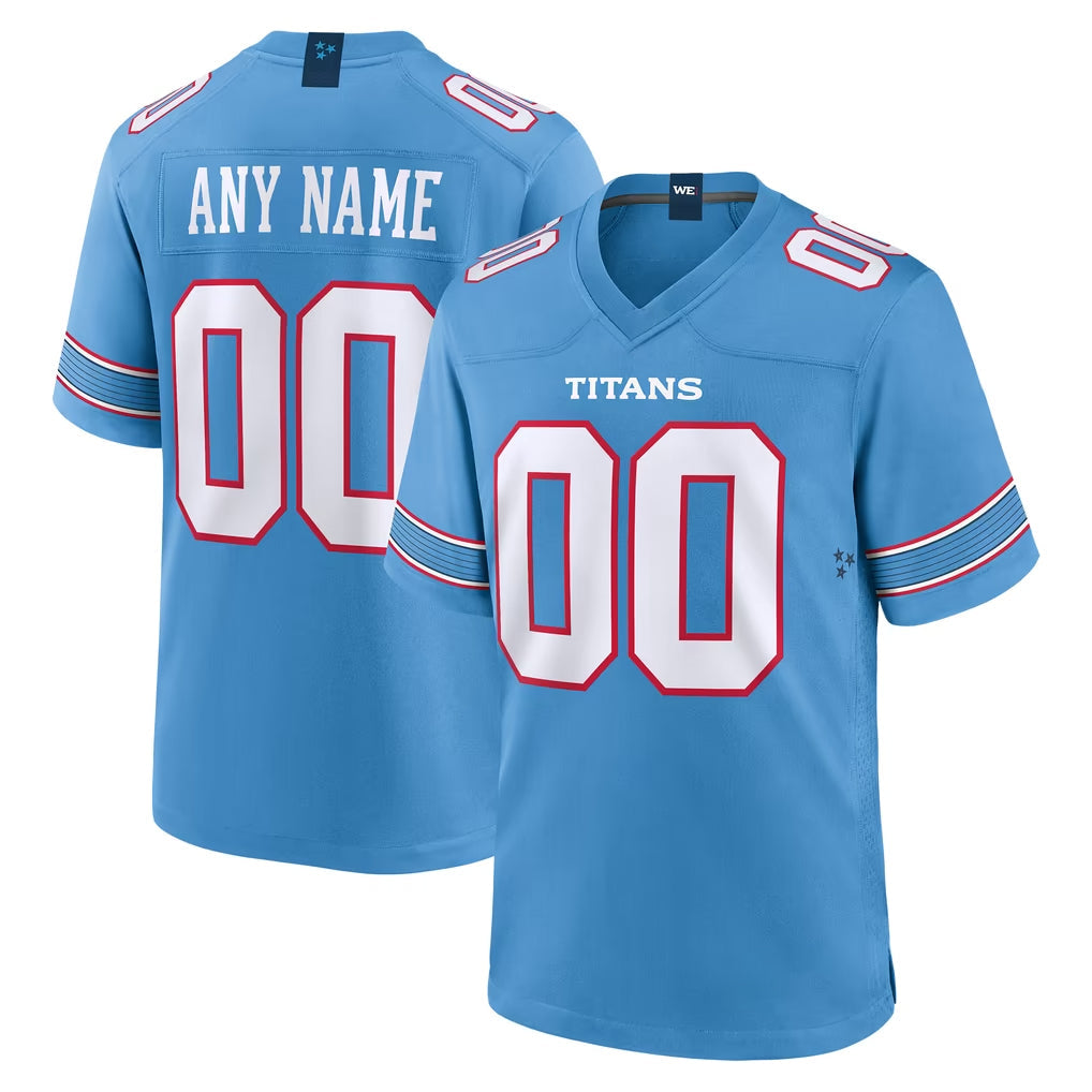 Ndoa Custom T.Titans Light Blue 2026 Game Home Any Name & Numbers Stitched Jerseys