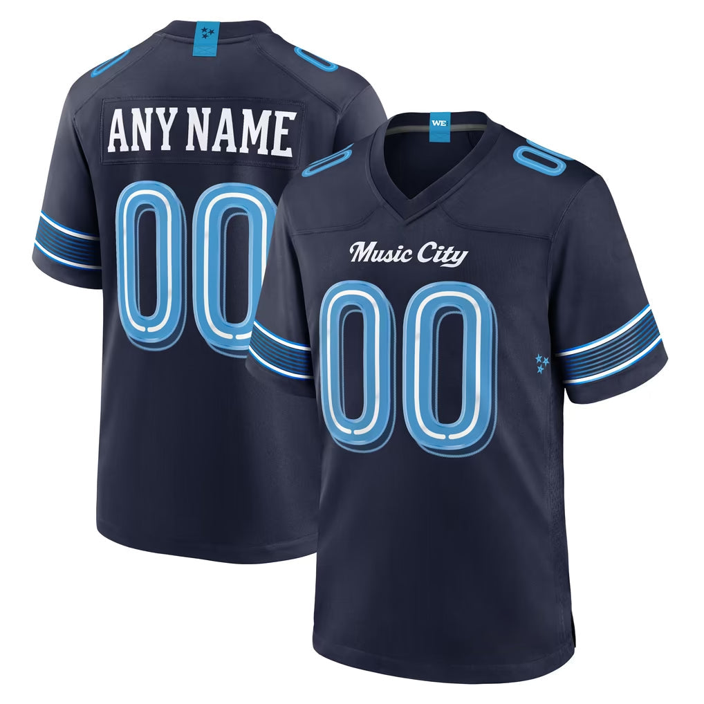Ndoa Custom T.Titans Navy 2026 Rivalries Collection Home Game Any Name & Numbers Stitched Jerseys