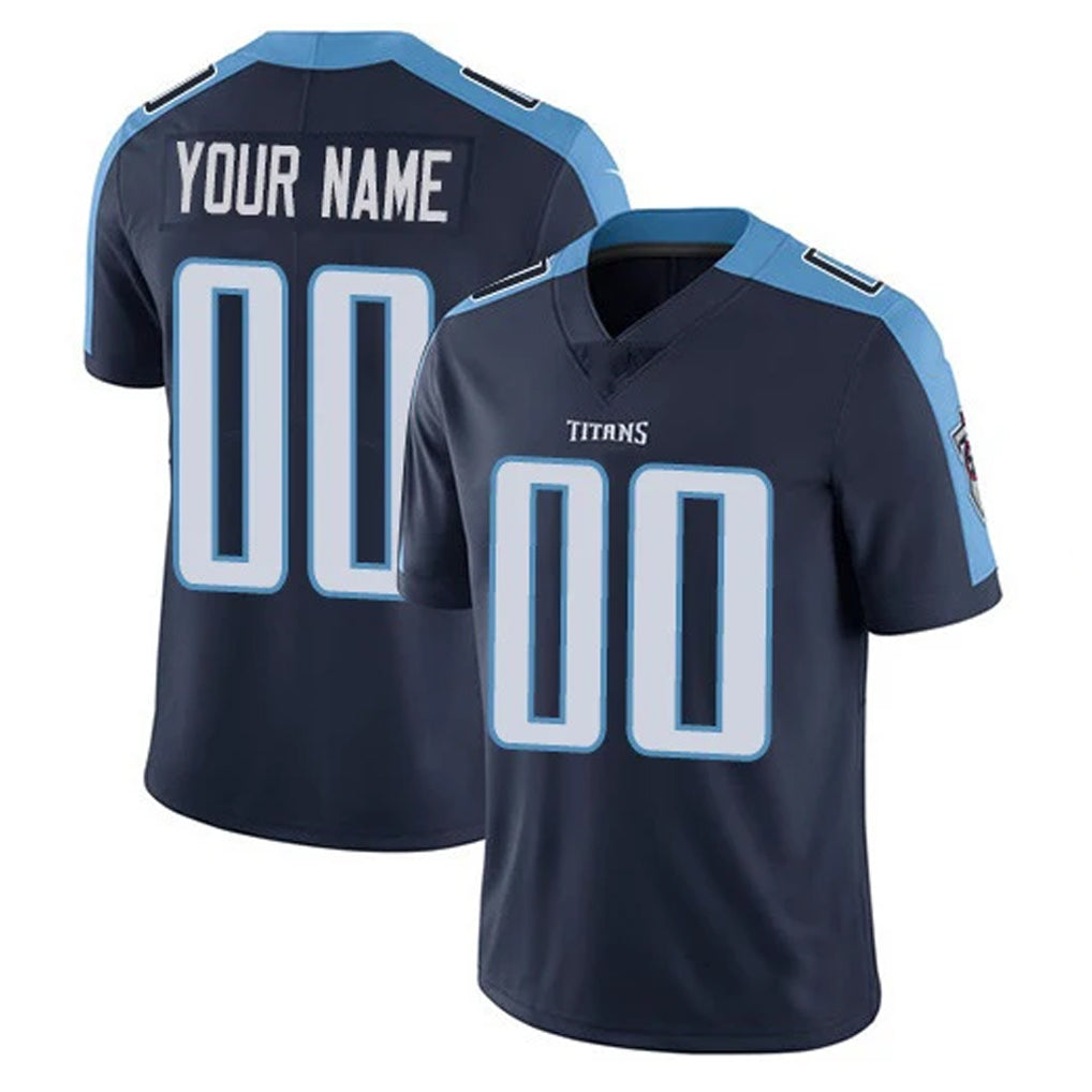 Ndoa Custom T.Titans Navy Limited Vapor Home Game Any Name & Numbers Stitched Jerseys
