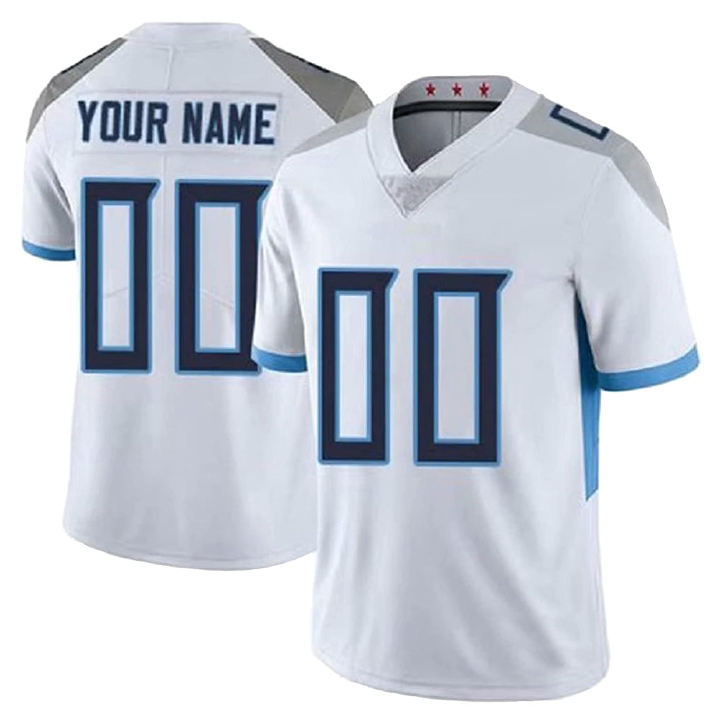 Ndoa Custom T.Titans White 2025 Vapor Limited Home Game Any Name & Numbers Stitched Jerseys
