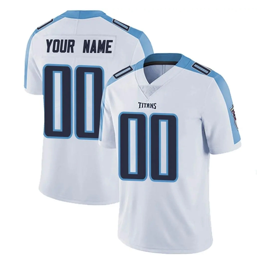 Ndoa Custom T.Titans White Limited Vapor Untouchable Home Game Any Name & Numbers Stitched Jerseys