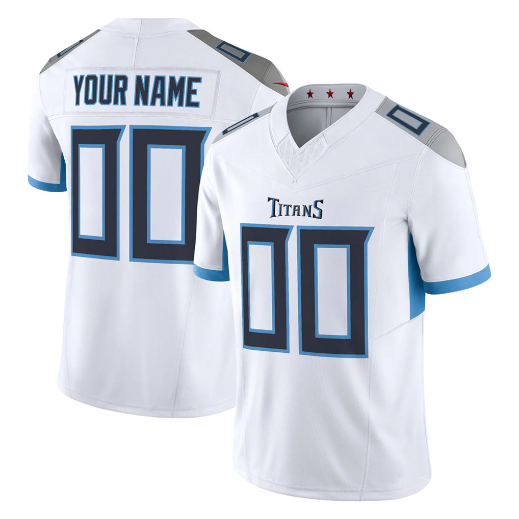 Ndoa Custom T.Titans White Vapor F.U.S.E. Limited Home Game Any Name & Numbers Stitched Jerseys