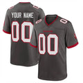 Ndoa Custom TB.Buccaneers Pewter Alternate Home Game Any Name & Numbers Stitched Jerseys