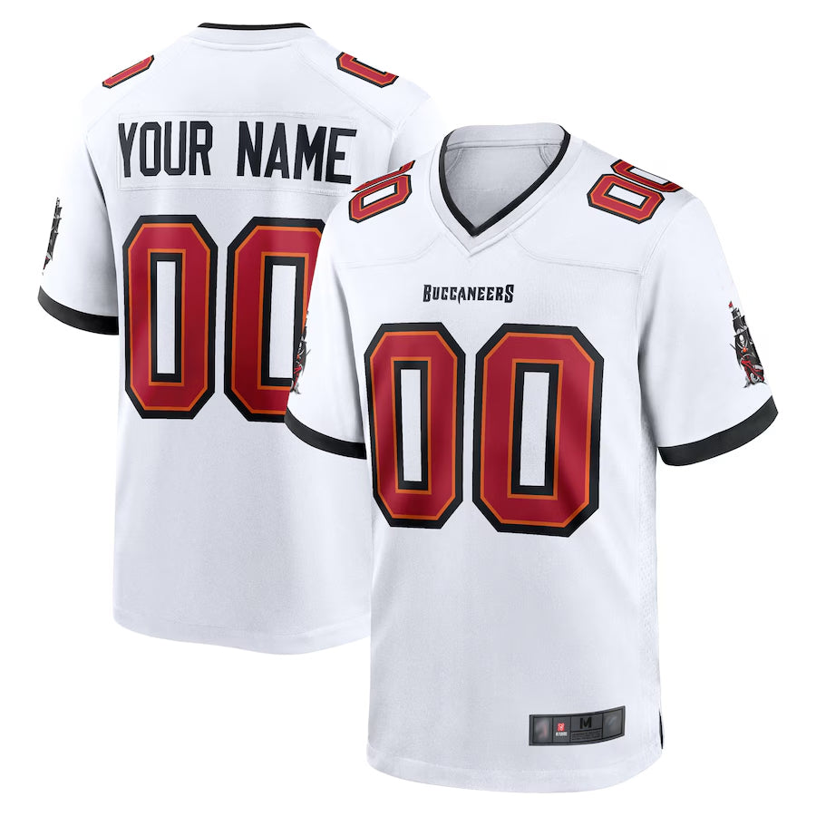 Ndoa Custom TB.Buccaneers White Replica Game Stitched Jerseys