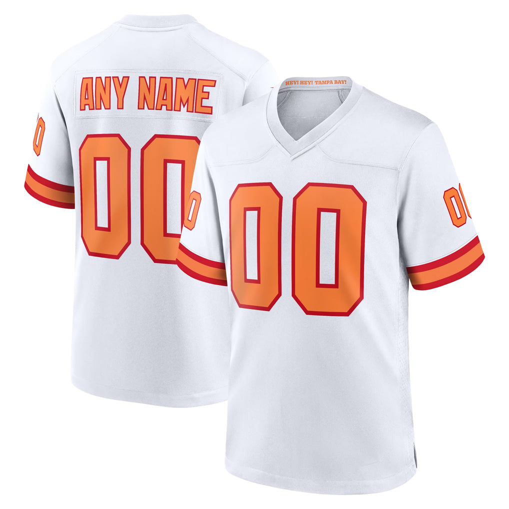 Ndoa Custom TB.Buccaneers White '76 Home Game Any Name & Numbers Stitched Jerseys