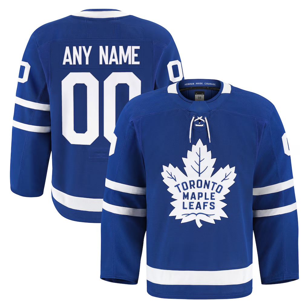 Ndoa Custom T.Maple Leafs Blue Home Authentic Pro Jerseys