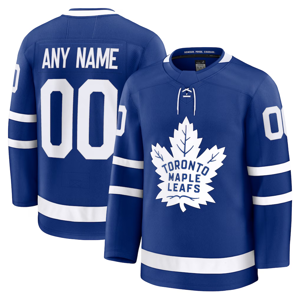 Ndoa Custom T.Maple Leafs Blue Home Premium Jerseys