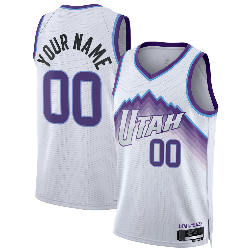 Ndoa Custom U.Jazz White Swingman Jerseys - Association Edition