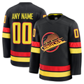 Ndoa Custom V.Canucks Black Alternate Premium Jerseys