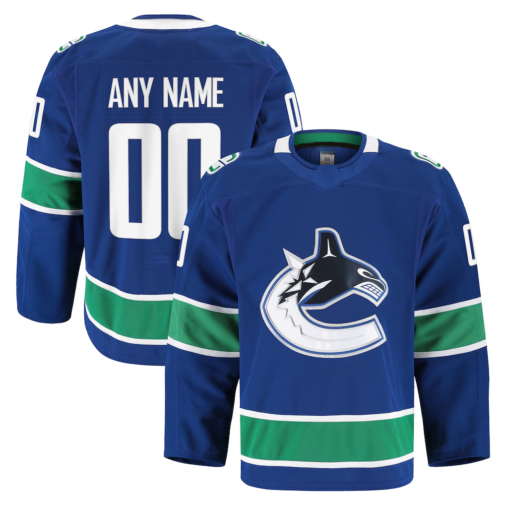 Ndoa Custom V.Canucks Blue Home Authentic Pro Jerseys
