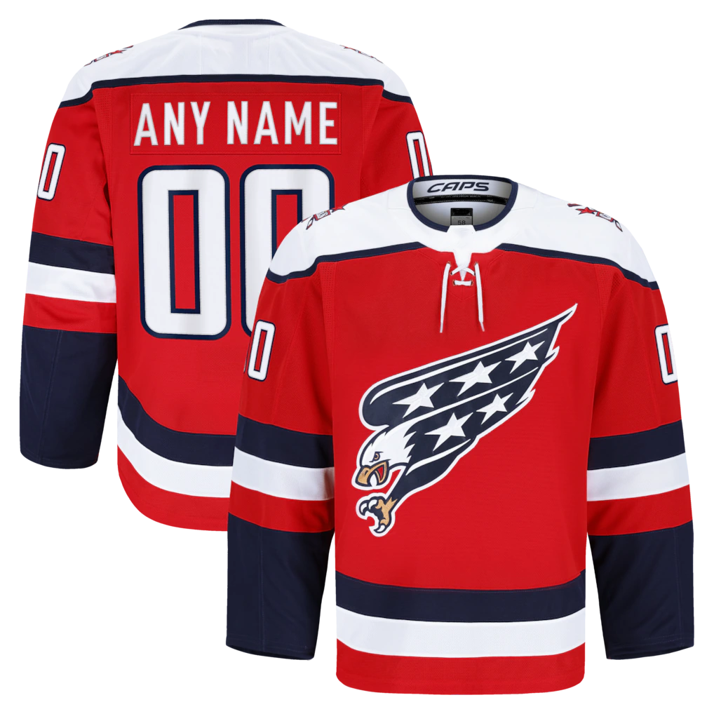Ndoa Custom W.Capitals Red Alternate Authentic Pro Jerseys