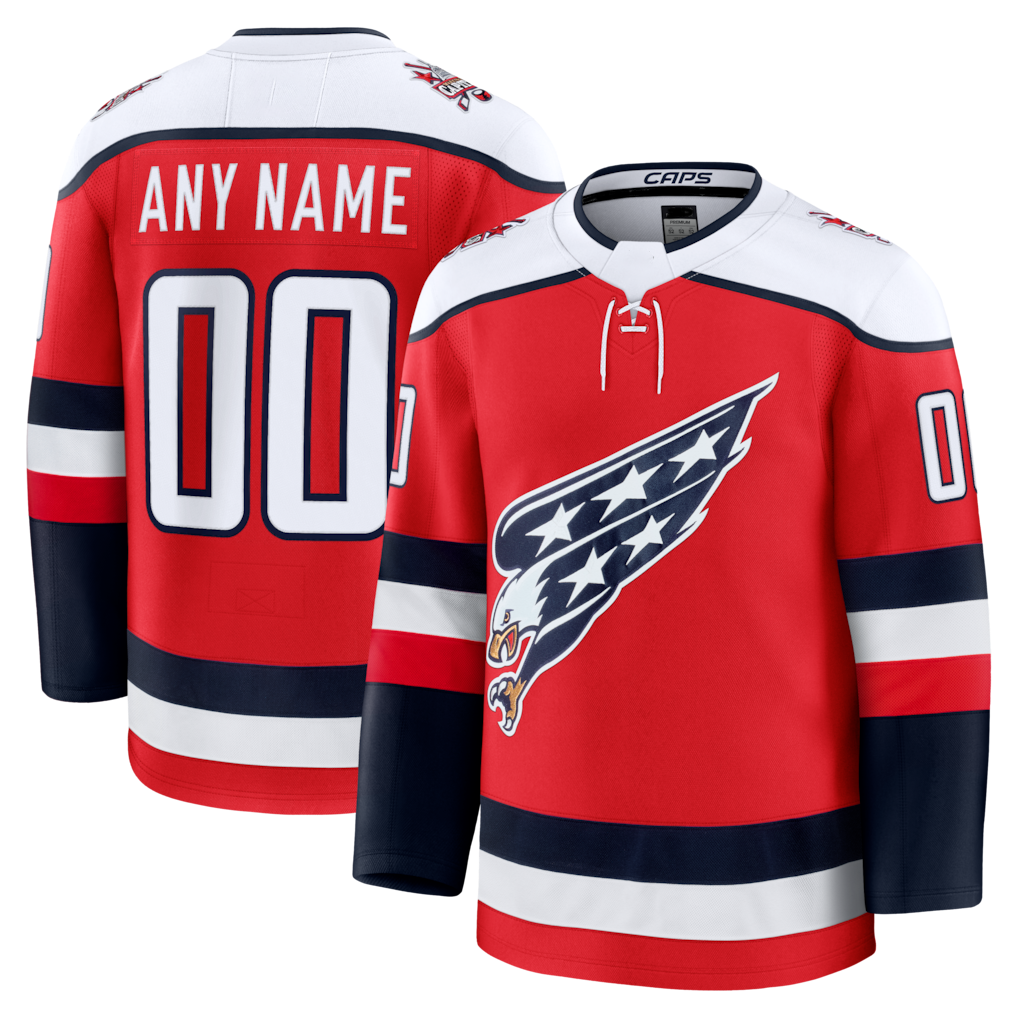 Ndoa Custom W.Capitals Red Alternate Premium Jerseys