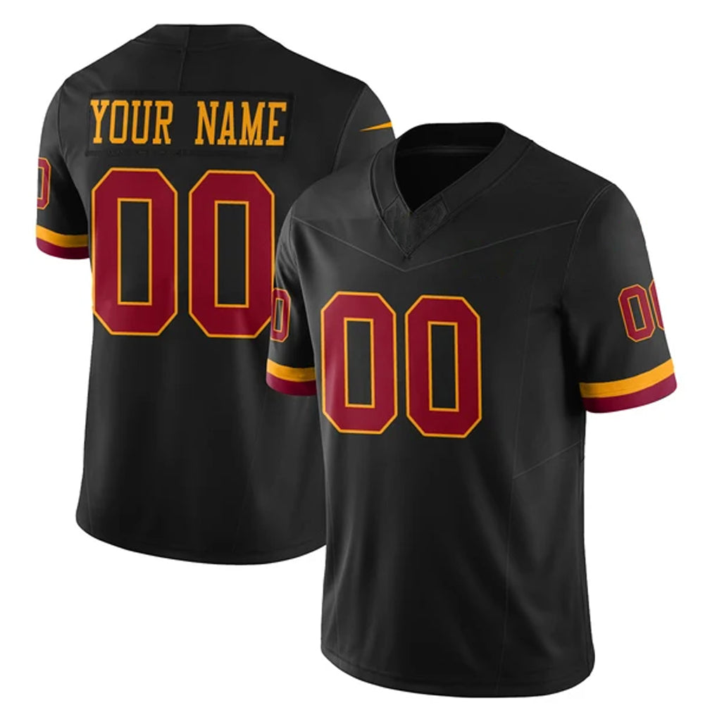 Ndoa Custom W.Commanders Black Limited Vapor Home Game Any Name & Numbers Stitched Jerseys