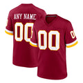 Ndoa Custom W.Commanders Burgundy Game Home Any Name & Numbers Stitched Jerseys