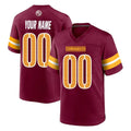 Ndoa Custom W.Commanders Burgundy Home Game Any Name & Numbers Stitched Jerseys