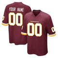 Ndoa Custom W.Commanders Burgundy Team Color Home Game Any Name & Numbers Stitched Jerseys